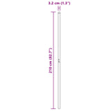 Palo della recinzione 12 pcs Argento