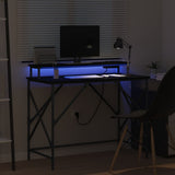 Scrivania Rovere nero 100 x 50 x 86.5 cm Legno truciolato