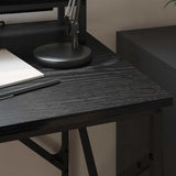 Scrivania Rovere nero 100 x 50 x 86.5 cm Legno truciolato