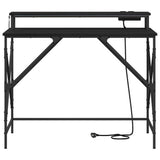 Scrivania Rovere nero 100 x 50 x 86.5 cm Legno truciolato