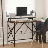 Scrivania Rovere fumo 100 x 50 x 86.5 cm Legno truciolato