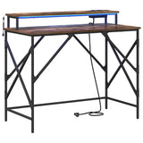 Scrivania Rovere fumé 100 x 50 x 86,5 cm Legno truciolato