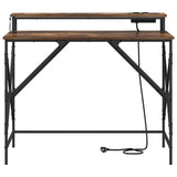 Scrivania Rovere fumé 100 x 50 x 86,5 cm Legno truciolato
