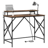 Scrivania Rovere fumo 100 x 50 x 86.5 cm Legno truciolato