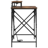 Scrivania Rovere fumo 100 x 50 x 86.5 cm Legno truciolato