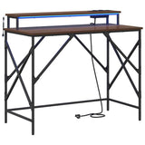 Scrivania Rovere marrone 100 x 50 x 86.5 cm Legno truciolato