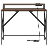 Scrivania Rovere marrone 100 x 50 x 86.5 cm Legno truciolato