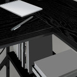 Scrivania Rovere Nero 120 x 79 x 86,5 cm Legno truciolato