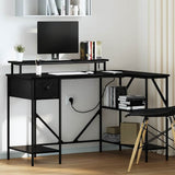 Scrivania Rovere Nero 120 x 79 x 86,5 cm Legno truciolato