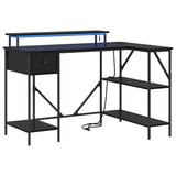 Scrivania Rovere nero 120 x 79 x 86.5 cm Legno truciolato