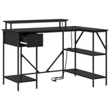 Scrivania Rovere nero 120 x 79 x 86.5 cm Legno truciolato