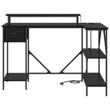 Scrivania Rovere Nero 120 x 79 x 86,5 cm Legno truciolato