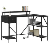 Scrivania Rovere nero 120 x 79 x 86.5 cm Legno truciolato