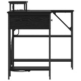 Scrivania Rovere nero 120 x 79 x 86.5 cm Legno truciolato