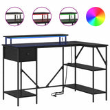 Scrivania Rovere nero 120 x 79 x 86.5 cm Legno truciolato