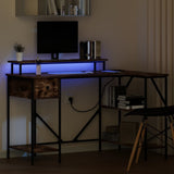 Scrivania Rovere fumé 120 x 79 x 86,5 cm Legno truciolato