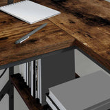 Scrivania Rovere fumé 120 x 79 x 86,5 cm Legno truciolato