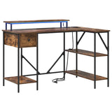 Scrivania Rovere fumé 120 x 79 x 86,5 cm Legno truciolato