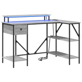 Scrivania Grigio sonoma 120 x 79 x 86.5 cm Legno truciolato