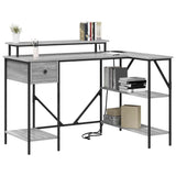 Scrivania Grigio Sonoma 120 x 79 x 86,5 cm Legno truciolato