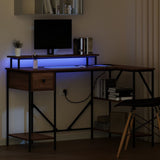 Scrivania Rovere marrone 120 x 79 x 86.5 cm Legno truciolato