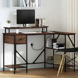 Scrivania Rovere marrone 120 x 79 x 86.5 cm Legno truciolato