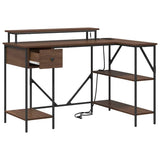 Scrivania Rovere marrone 120 x 79 x 86.5 cm Legno truciolato