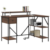 Scrivania Rovere marrone 120 x 79 x 86.5 cm Legno truciolato