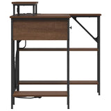 Scrivania Rovere marrone 120 x 79 x 86.5 cm Legno truciolato