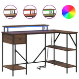 Scrivania Rovere marrone 120 x 79 x 86.5 cm Legno truciolato