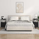 Armadio da Notte Rovere Nero 30 x 48 x 61 cm Legno truciolato