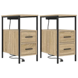 Armadio da Notte 2 pcs Rovere Sonoma 30 x 48 x 61 cm