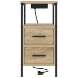 Armadio da Notte 2 pcs Rovere Sonoma 30 x 48 x 61 cm