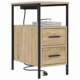 Armadio da Notte 2 pcs Rovere Sonoma 30 x 48 x 61 cm