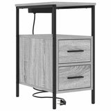 Armadio da Notte 2 pcs Grigio Sonoma 30 x 48 x 61 cm