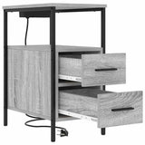 Armadio da Notte 2 pcs Grigio Sonoma 30 x 48 x 61 cm