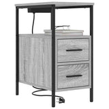 Armadio da Notte 2 pcs Grigio Sonoma 30 x 48 x 61 cm