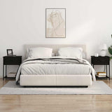 Armadio da Notte con cassetto 2 pcs Rovere Nero 42 x 41 x 56 cm