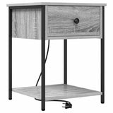 Armadio da Notte con cassetto Grigio Sonoma 42 x 41 x 56 cm