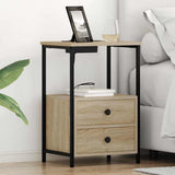 Armadio da Notte 2 pcs Rovere Sonoma 40 x 31 x 60 cm