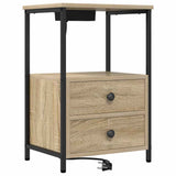 Armadio da Notte 2 pcs Rovere Sonoma 40 x 31 x 60 cm
