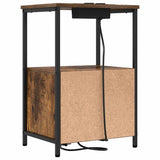 Armadio da Notte Rovere fumé 40 x 31 x 60 cm Legno truciolato