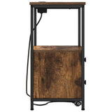 Armadio da Notte Rovere fumé 40 x 31 x 60 cm Legno truciolato