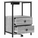 Armadio da Notte con cassetto Grigio Sonoma 40 x 31 x 60 cm