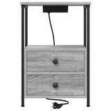 Armadio da Notte con cassetto Grigio Sonoma 40 x 31 x 60 cm