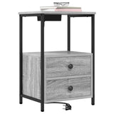 Armadio da Notte 2 pcs Grigio Sonoma 40 x 31 x 60 cm