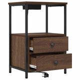Armadio da Notte 2 pcs Rovere Marrone 40 x 31 x 60 cm