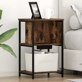 Armadio da Notte Rovere fumé 38 x 31 x 61 cm Legno truciolato