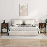 Armadio da Notte Rovere fumé 38 x 31 x 61 cm Legno truciolato