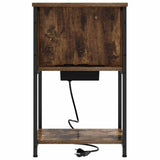 Armadio da Notte Rovere fumé 38 x 31 x 61 cm Legno truciolato